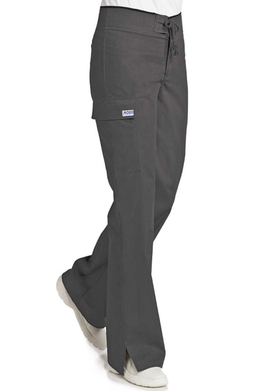 Clearance Women's Elastic Waist Cargo Pocket Scrub Pant