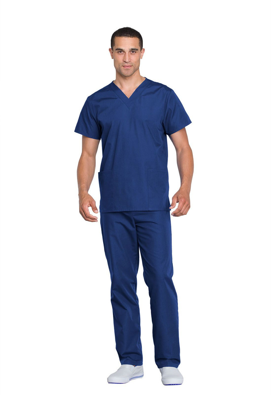 Drawstring unisex scrub set