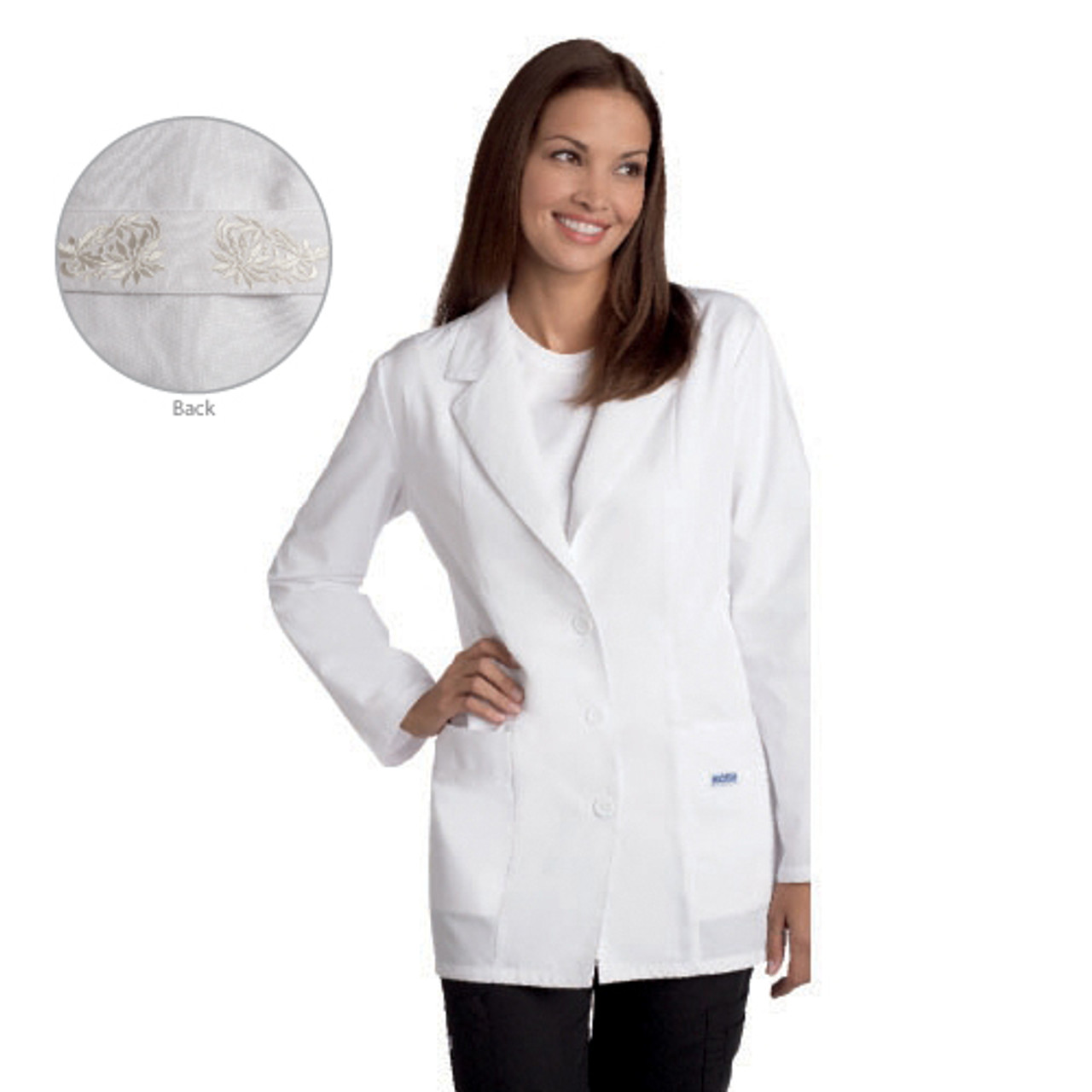 L390 - Women's Short Fitted Lab Coat