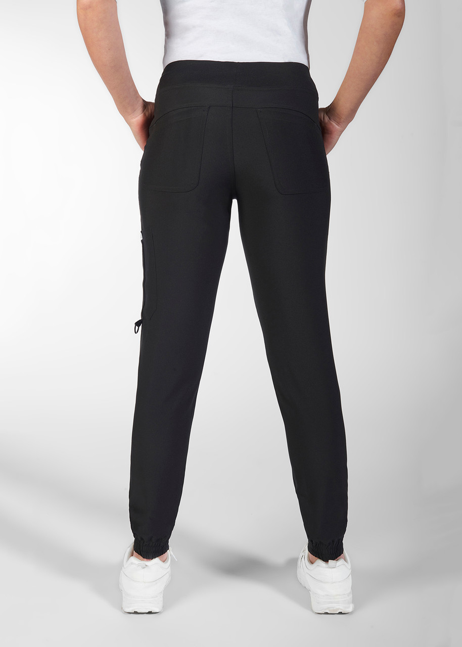 Yaya - Scuba Jogging trousers in a modal blend with zippers - MonAmie  Boutique