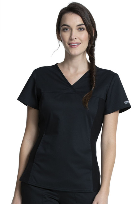 Cherokee Revolution Side Stretch Scrub Top 