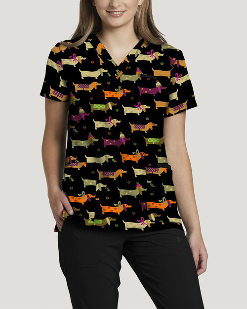 Clearance White Cross Dog Walk Print