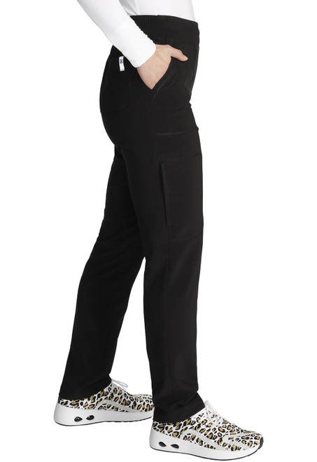 Clearance Cherokee Mid-Rise Tapered Leg Petite Pant Pull-on Cargo