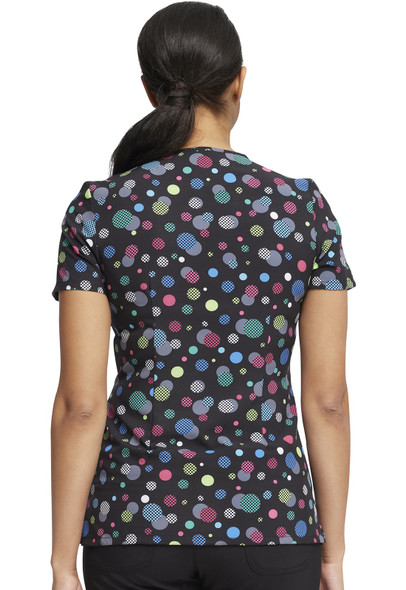 Women's Print and Solid Wrap Scrub Top Tall and Plus Size Med-12x by Large  Size Scrubs –