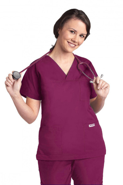  Ultra Soft Scrubs - Womens Two Pocket Scrub Top, Purple  38788-XX-Large: Clothing, Shoes & Jewelry