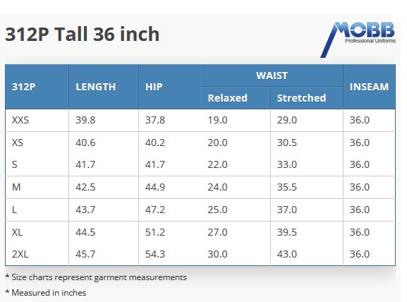 Mobb Uniforms - 409PT -Men Tall Scrub Pants