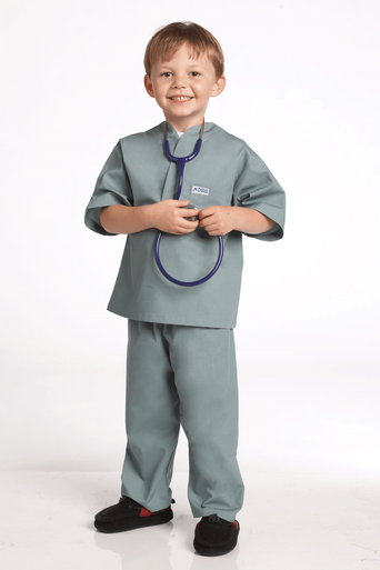 Drawstring unisex scrub set