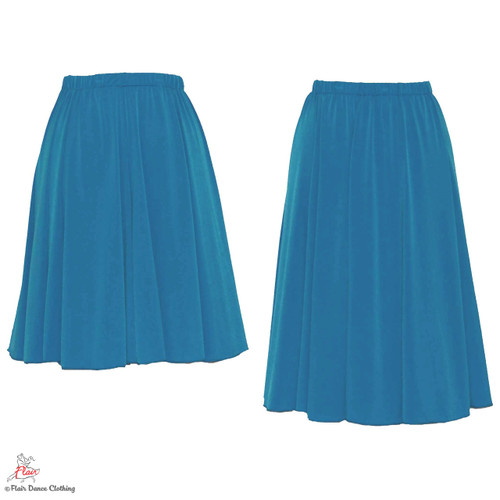 Turquoise - solid Ronde Skirt