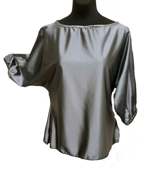 Silver Metallic Domlan Style Blouses