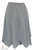 Grey - solid Hanky Hem Skirt