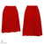 Red - solid Ronde Skirt