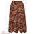 Brown Cheetah with Raspberry Foil Hanky Hem Skirt