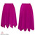 Magenta - Solid Hanky Hem Skirt