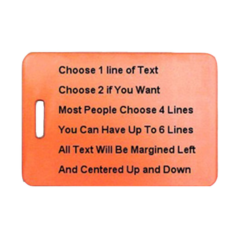 Engraved Luggage Tag