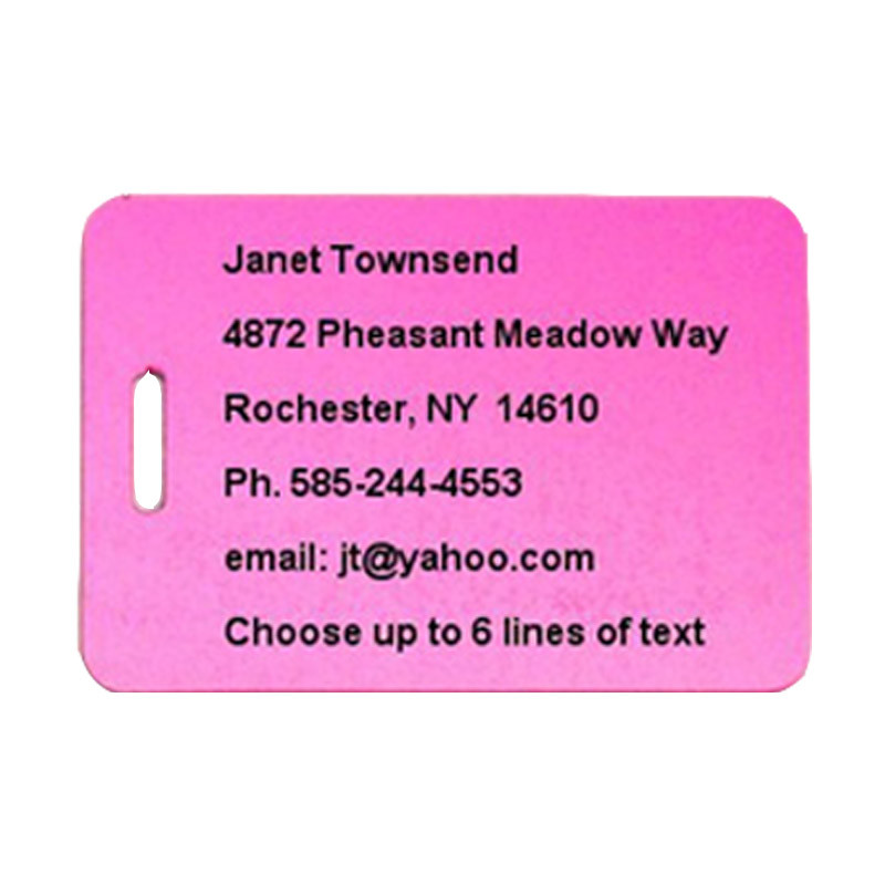Engraved Luggage Tag
