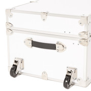Rhino XL camp trunk with optional removable wheels with nickel trim