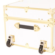 Rhino XL Camp Trunk with removable wheels with brass trim