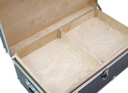 Rhino Essential Camp Trunk Footlocker with Wheels, Tray and Lid Organizer Tray