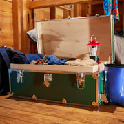 Large Forest Green  Rhino Trunk Footlocker