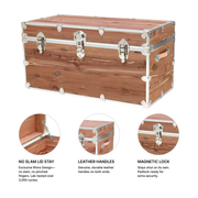 Rhino XXL Knotty Cedar Trunk - Quick Ship