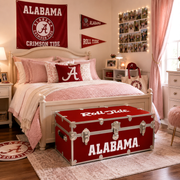OFFICIALLY LICENSED ALABAMA CRIMSON TIDE TRUNK LIFESTYLE DORM ROOM/BEDROOM