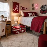 OFFICIALLY LICENSED ALABAMA CRIMSON TIDE TRUNK LIFESTYLE DORM ROOM/BEDROOM