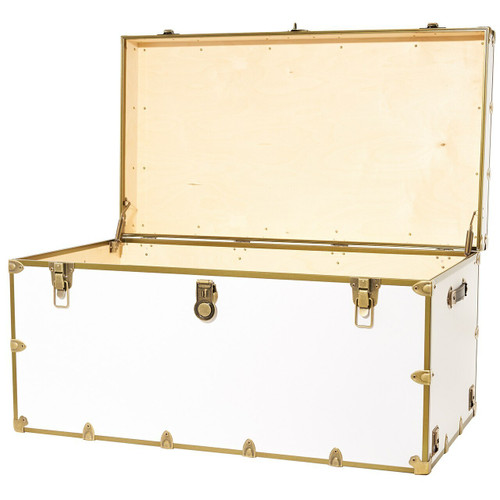 Colossus Rhino Trunk Open With Antique Brass Trim
