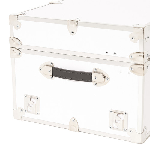 Rhino XL camp trunk wheel plates with nickel trim