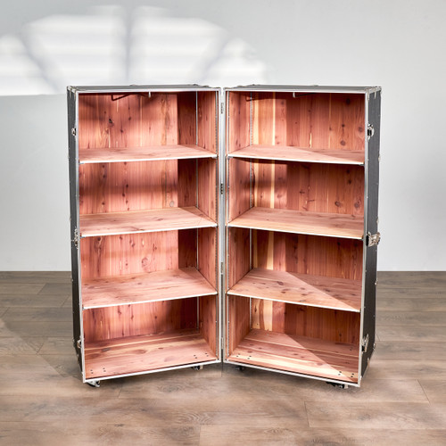 Rhino Aromatic Cedar Wardrobe Trunk open empty