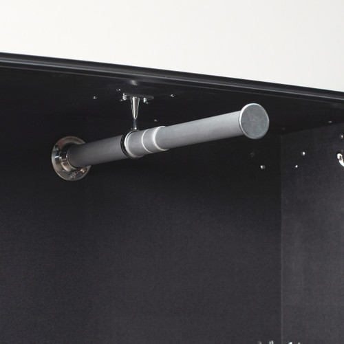 Rhino Hanger Wardrobe Travel Trunk telescoping hanger rod extended