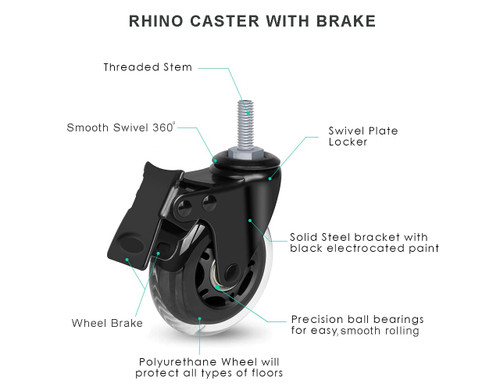 Rhino Trunk Caster Features