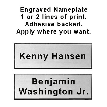 Rhino Engraved Nameplate