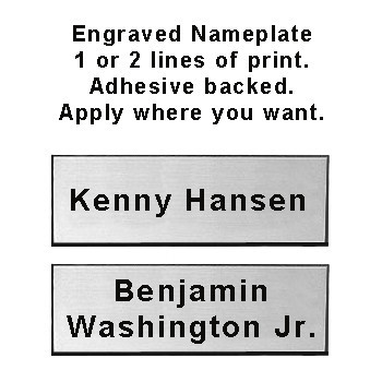 Rhino Engraved Nameplate