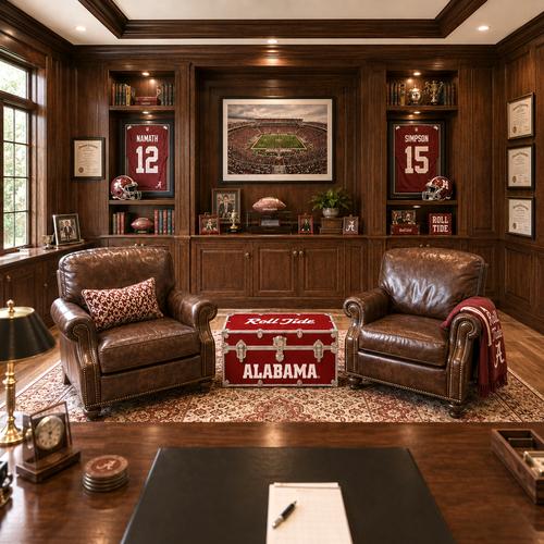 OFFICIALLY LICENSED ALABAMA CRIMSON TIDE TRUNK LIFESTYLE ALUMNI OFFICE