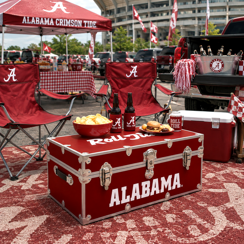 OFFICIALLY LICENSED ALABAMA CRIMSON TIDE TRUNK LIFESTYLE TAILGATE