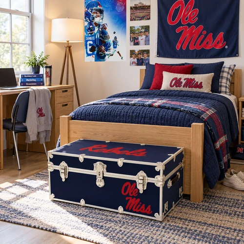 Officially licensed Ole Miss trunk - Dorm room / Bedroom