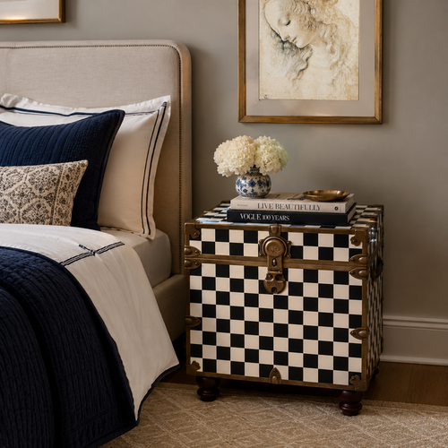 Rhino Mackenzie Inspired End Table Trunk With Feet  Lifestyle Bedroom