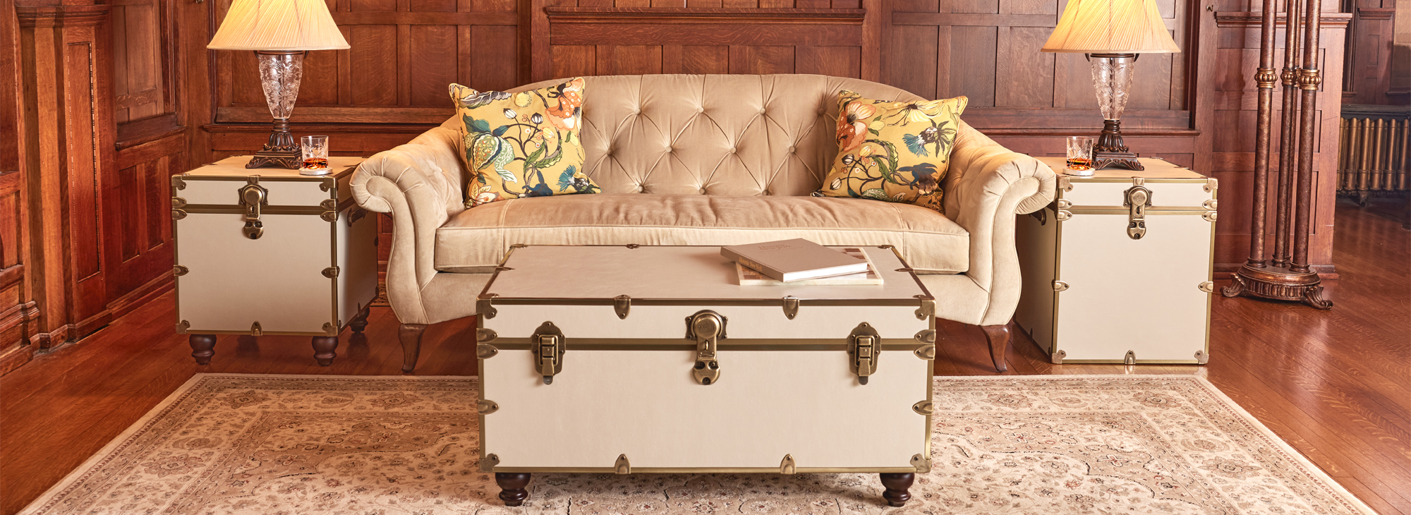 Steamer Trunk Coffee Table / On Display / Quickship