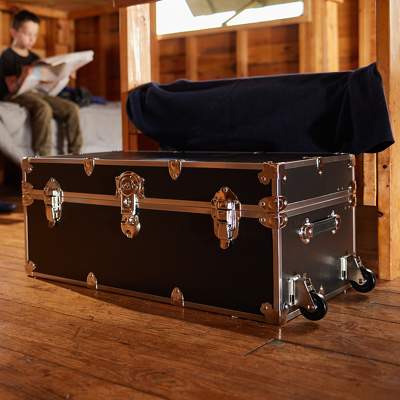 Tack Trunk with Wheels  Vertical Storage Trunk