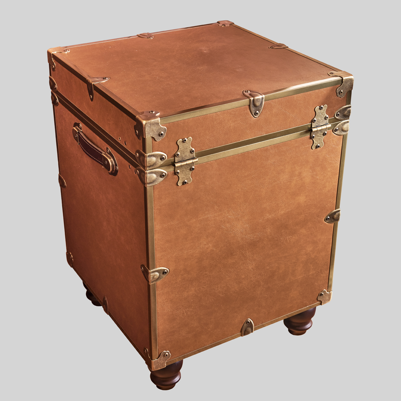 Leather Trunk, Quality Full Grain Steamer Luggage