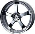 Work Wheels Equip E05 Wheel - Forged Alloy - Deep O-Disk - Anodized Lip - 68mm Lip - Porsche Fitment EE05GPI+44CBS Work Wheels Equip E05 Wheel - Forged Alloy - Deep O-Disk - Anodized Lip - 68mm Lip - Porsche Fitment EE05GPI+44CBS