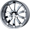 Work Wheels Equip E10 Wheel - Forged Alloy - Standard A-Disk - Chrome Lip - 30mm Lip - Porsche Fitment EE10GII+40SC Work Wheels Equip E10 Wheel - Forged Alloy - Standard A-Disk - Chrome Lip - 30mm Lip - Porsche Fitment EE10GII+40SC