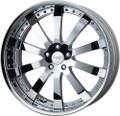 Work Wheels Equip E10 Wheel - Forged Alloy - Standard A-Disk - Chrome Lip - 30mm Lip - Porsche Fitment EE10GII+40SC Work Wheels Equip E10 Wheel - Forged Alloy - Standard A-Disk - Chrome Lip - 30mm Lip - Porsche Fitment EE10GII+40SC