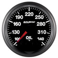 Auto Meter Elite Series - Oil Temperature Gauge - Electric, Digital Stepper Motor Movement - Incl Sensor Unit 2252 - Incl 3/8in NPT & 1/2in NPT Adapter Fittings - Incl Wire Harness 5276 - Incl Mounting Hardware 2230 5640