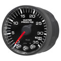 Auto Meter Spek-Pro Black Series - Water Pressure Gauge - Electric, Digital Stepper Motor Movement - Incl Mounting Hardware P12467 P343328