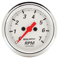 Auto Meter Arctic White Series - In-Dash Tachometer - Electric, Air-Core Movement - Incl Bulb & Socket 3220 - Incl Light Covers Red 3214 & Green 3215 - Incl Mounting Hardware 2230 1397 Auto Meter Arctic White Series - In-Dash Tachometer - Electric, Air-Core Movement - Incl Bulb & Socket 3220 - Incl Light Covers Red 3214 & Green 3215 - Incl Mounting Hardware 2230 1397