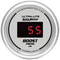 Auto Meter Ultra-Lite Digital Series - Boost Gauge - Digital Movement - Incl Sensor Unit 2229 - Incl Wire Harness 5227 - Incl Mounting Hardware 2230 6570 Auto Meter Ultra-Lite Digital Series - Boost Gauge - Digital Movement - Incl Sensor Unit 2229 - Incl Wire Harness 5227 - Incl Mounting Hardware 2230 6570