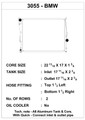 CSF Performance Radiator - 2 Row Design 3055 CSF Performance Radiator - 2 Row Design 3055