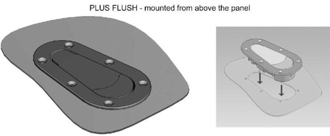 Latch Kit - Plus Flush - Non-Locking 120-3000