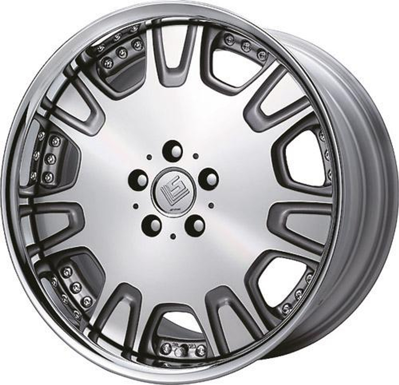 Work Wheels LS-507 Wheel - Standard A-Disk - Full Reverse Lip - 39mm Lip  LS507FGG+45SC